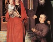 汉斯 梅姆林 : Virgin and Child with St Anthony the Abbot and a Donor